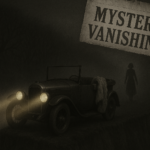 Illustration of Agatha Christie's abandoned car at Newlands Corner in 1926.